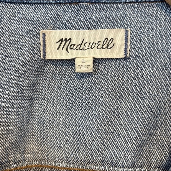 Madewell the Jean jacket in Pinter wash , sz large - Picture 7 of 10